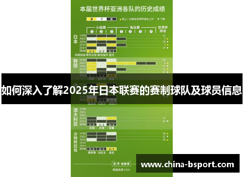 如何深入了解2025年日本联赛的赛制球队及球员信息 如何深入了解2025年日本联赛的赛制球队及球员信息