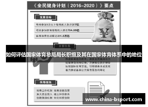 如何评估国家体育总局局长职级及其在国家体育体系中的地位