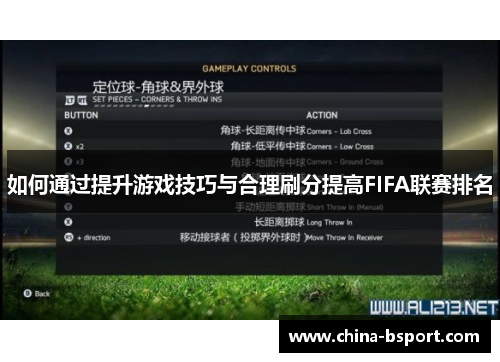 如何通过提升游戏技巧与合理刷分提高FIFA联赛排名